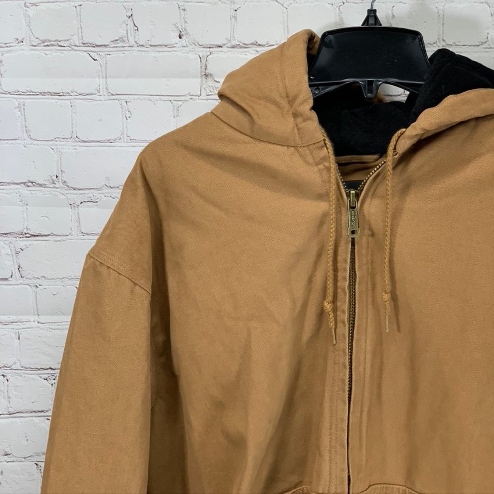 Wolverine Tan Houston Hooded Heavy Canvas Zip Quil - Picture 2 of 12